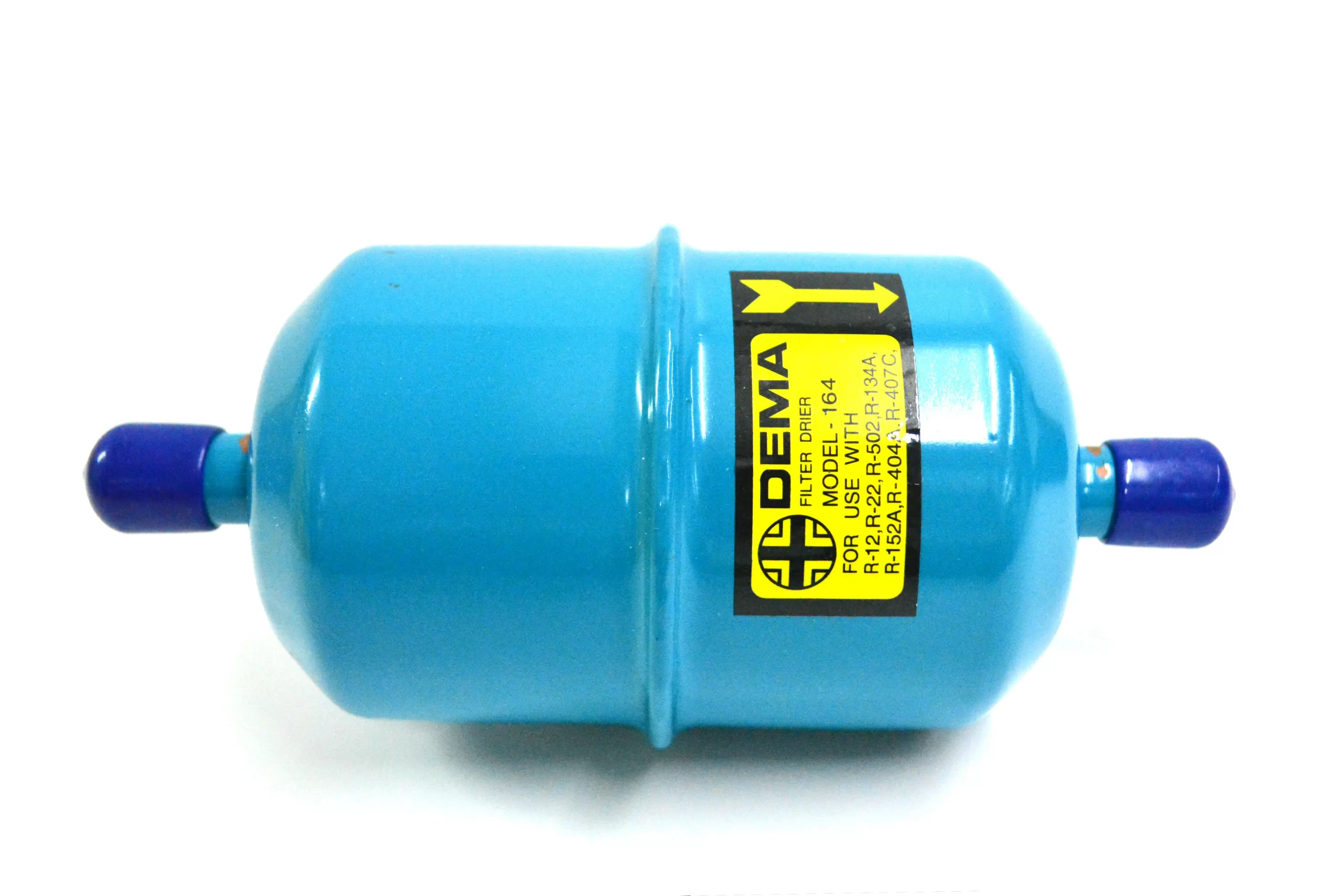 ฟิลเตอร์ดรายเออร์ ยี่ห้อ DEMA รุ่น SD164 แบบแฟร์ ขนาด 1/2" อุปกรณ์กรองสิ่งสกปรก และกำจัดความชื้นที่อาจปนเปื้อนอยู่ในระบบทำความเย็นในระหว่างการติดตั้ง หรืออาจปนมากับสารทำความเย็น หรือน้ำมันหล่อลื่นคอมเพรสเซอร์